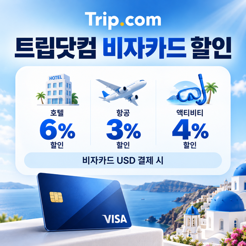 트립닷컴 비자카드 할인